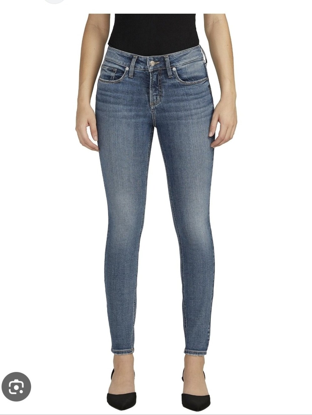Silver Jeans Suki Skinny Mid-Blue Classic Jeans